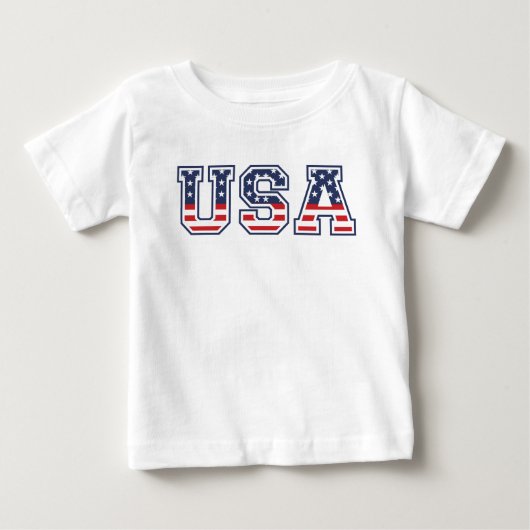 7月4日の独立記念日 ベビーTシャツ (正面)
