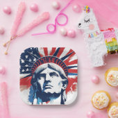 7月4日の独立記念日 ペーパープレート (パーティー)