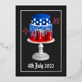 7月4日の独立記念日 箔シーズンカード