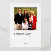 7月4日の独立記念日 箔シーズンカード (裏面)