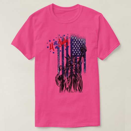 7月4日の独立記念日 Tシャツ (デザイン正面)