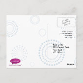 7月4日の独立記念花火はがき ポストカード (裏面)