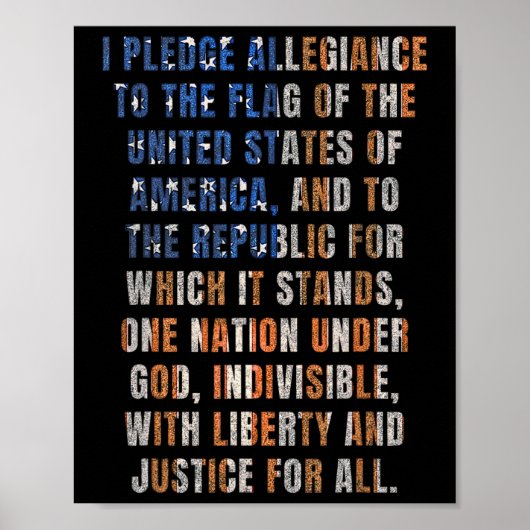 7月4日の米国の忠誠の誓動揺してい ポスター (正面)
