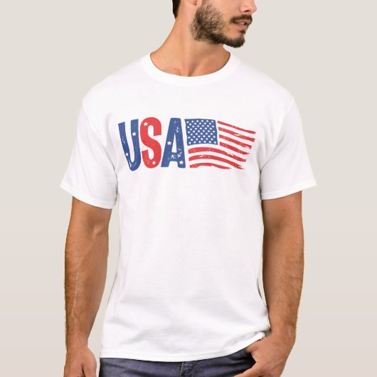 7月4日の米国 Tシャツ (正面)