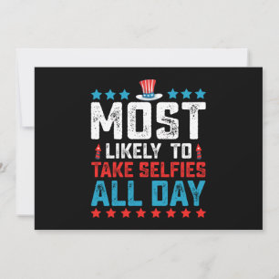 7月4日の終日に自撮りになる可能性が高い 招待状