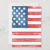 7月4日の編集可能なパーティー7月4日BBQ 招待状 (裏面)