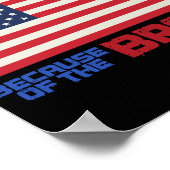 7月4日の自由な愛国心のあるアメリカの国 ポスター (角)