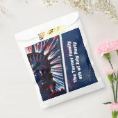 7月4日の自由の愛国赤青像 フェイバーバッグ (封をした状態)