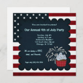 7月4日の自由 招待状 (正面/裏面)