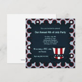 7月4日の自由 招待状 (正面/裏面)