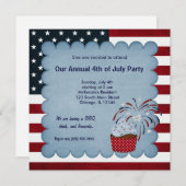 7月4日の自由 招待状 (正面/裏面)