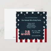 7月4日の自由 招待状 (正面/裏面)