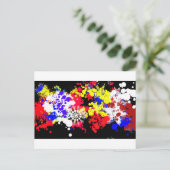 7月4日の花火おもしろい ポストカード (スタンド正面)