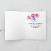 7月4日の花火と灯台 カード (内部)