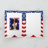 7月4日の花火と自由の女神 カード (内部)