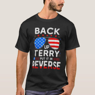 7月4日の花火のバックアップTerryそれをRに入れる Tシャツ