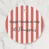 7月4日の花火メッセージカード フェイバータグ (裏面)