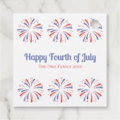 7月4日の花火メッセージカード フェイバータグ (裏面)