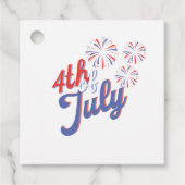 7月4日の花火メッセージカード フェイバータグ (正面)