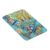 7月4日の花火ロボット、アメリカナマグネット マグネット (右側)