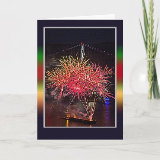 7月4日の花火大会 カード (正面)