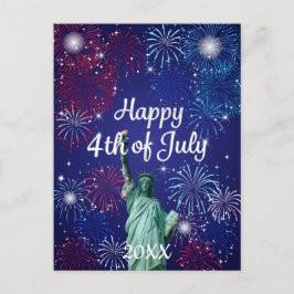 7月4日の花火大会 ポストカード
