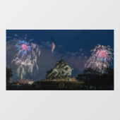 7月4日の花火大会 – 硫黄島記念碑 ウィンドウサイン (シート)