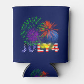 7月4日の花火大会 缶クーラー (正面)