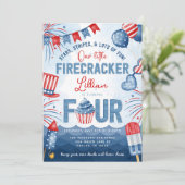 7月4日の花火大会FOUR BIRTHDAY Party 招待状 (スタンド正面)
