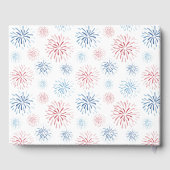 7月4日の花火赤白青結婚 ゲストブック (裏面)