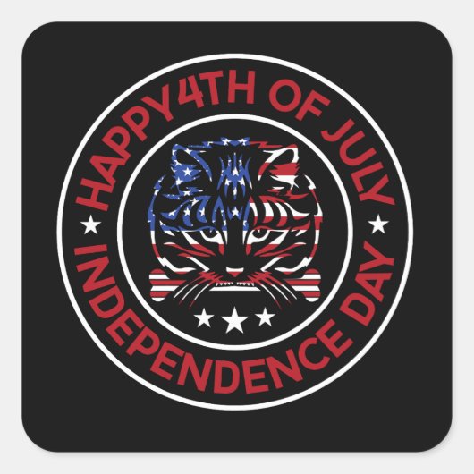 7月4日の言葉 スクエアシール (正面)