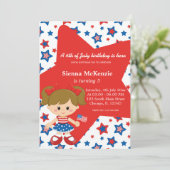 7月4日の誕生日ガール 招待状 (スタンド正面)