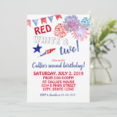 7月4日の誕生日 招待状 (スタンド正面)