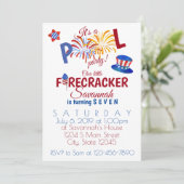 7月4日の誕生日 招待状 (スタンド正面)