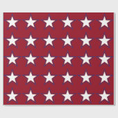 7月4日の赤く白いおよびブルースター ラッピングペーパー (フラット)