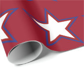 7月4日の赤く白いおよびブルースター ラッピングペーパー (ロールコーナー)