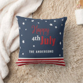 7月4日の赤と青の贈り物 クッション (ブランケット)