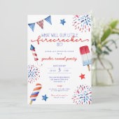 7月4日の赤白青ジェンダーが爆竹を明かす 招待状 (スタンド正面)