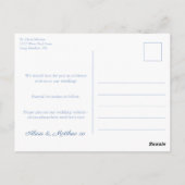 7月4日の赤白青結婚式の日付を保存 ポストカード (裏面)