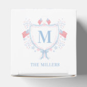 7月4日の赤・白・青の国旗のパターン フェイバーボックス (上部)