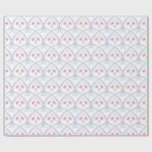 7月4日の赤・白・青の国旗のパターン ラッピングペーパー (フラット)