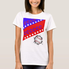 7月4日の野球 Tシャツ