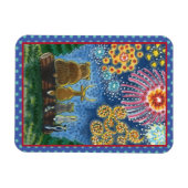 7月4日の野生動物花火、かわいい マグネット (横)