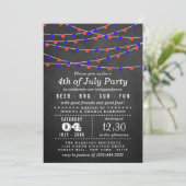 7月4日の黒板のパーティー 招待状 (スタンド正面)