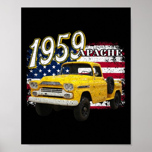 7月4日の59 Apache Truckアメリカ ポスター (正面)