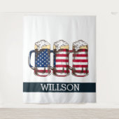 7月4日のBACKDROPのようにPar-Teeを展開 タペストリー (正面)