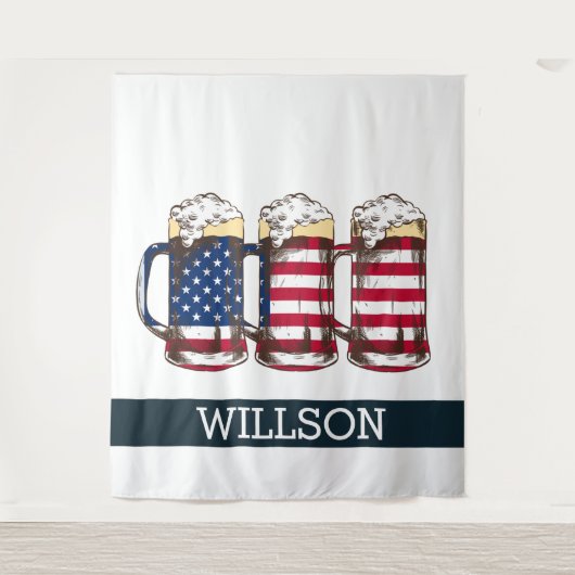 7月4日のBACKDROPのようにPar-Teeを展開 タペストリー (正面)