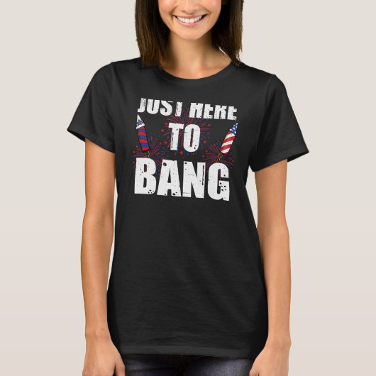 7月4日のBang Bang Firmwareの女性花火大会 Tシャツ (正面)