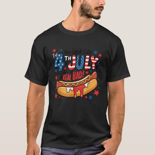 7月4日のBbqに登場するフードラバー Tシャツ (正面)