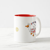 7月4日のFirequackers Duck Coffee Mug ツートーンマグカップ (正面右)